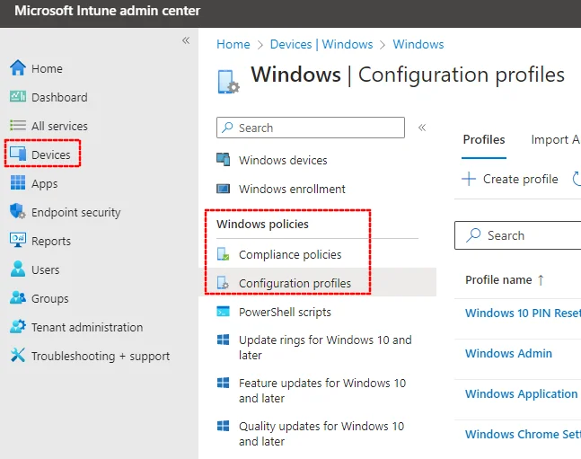 Windows Compliance and Configuration