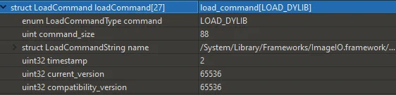 Library load command
